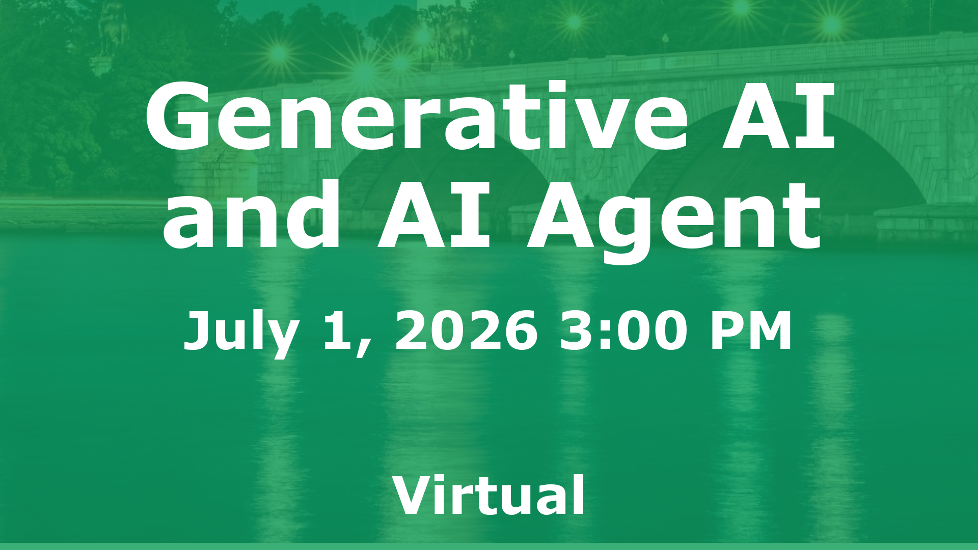 Generative AI and AI Agent event image